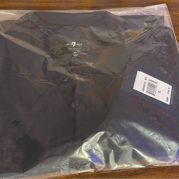 NWT, Short Sleeve Sweater Polo in Black - Picture 5 of 5